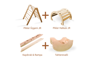 P.Üçgeni JR + P.Halkası JR + Kaydırak & Rampa + Tahterevalli